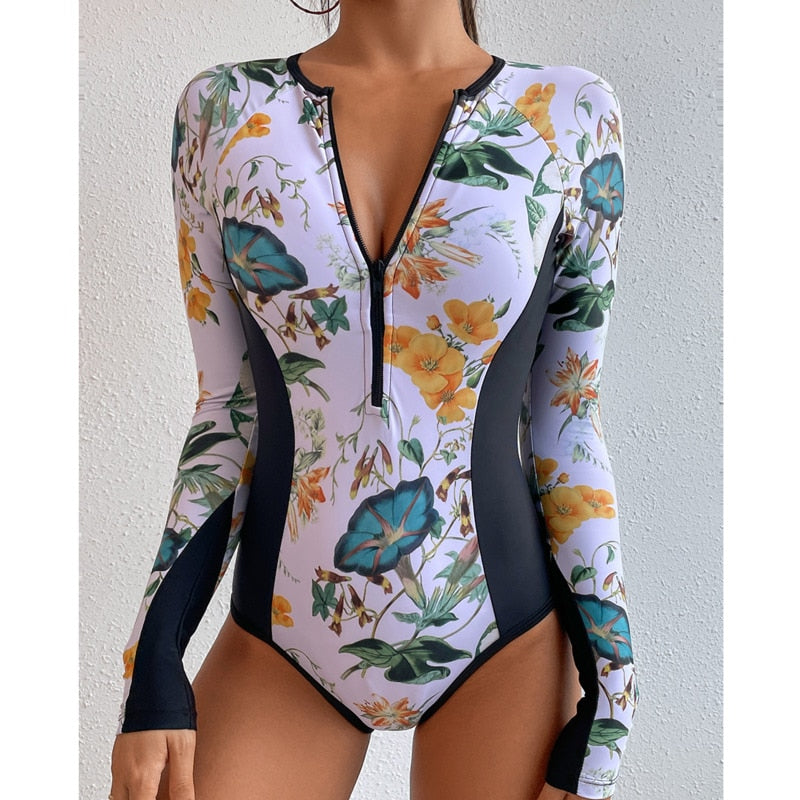 Floral Diving Surf Suit - Women&#39;s