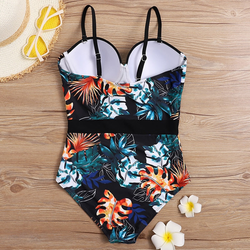 Jungle Love Belted Swimsuit