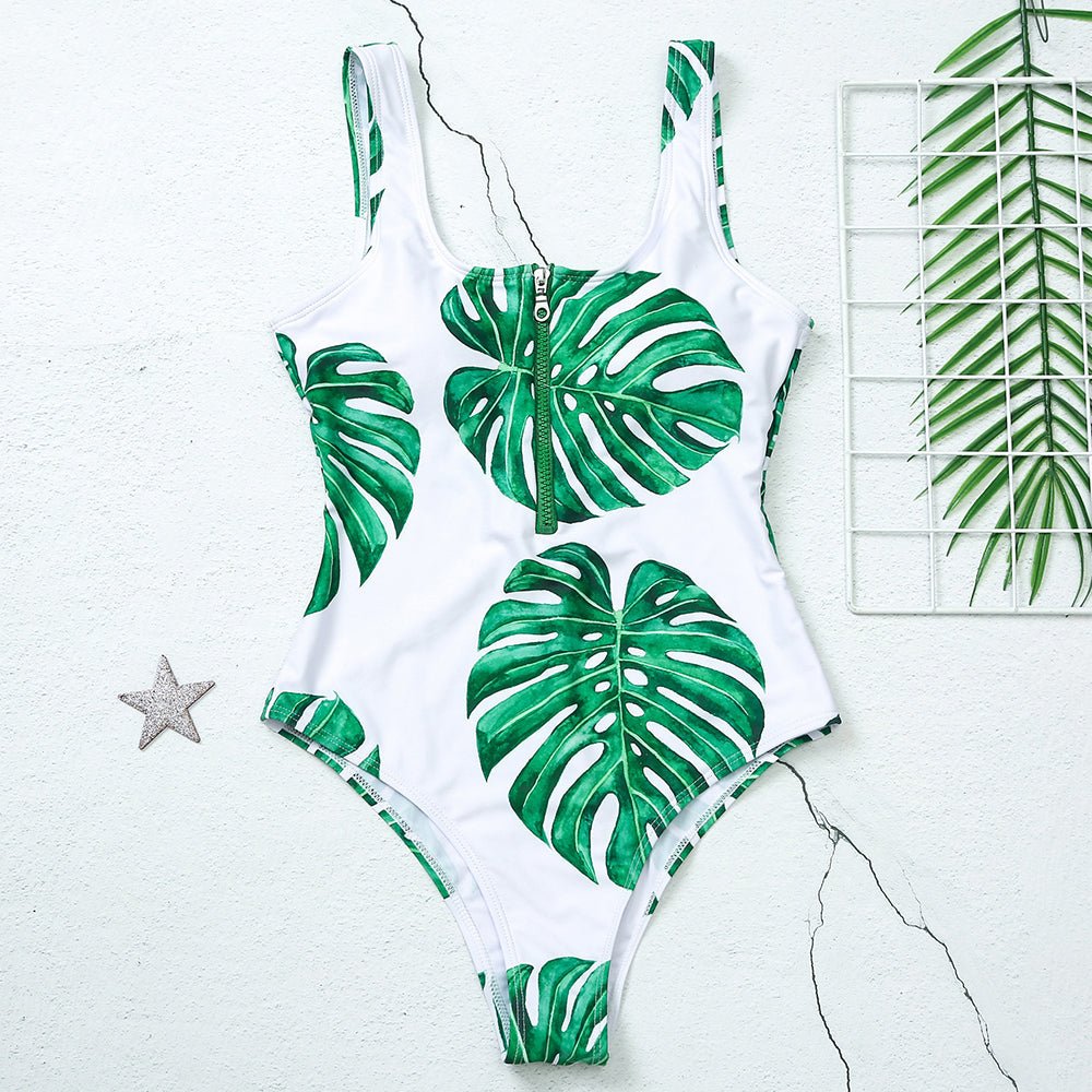 Jungle Love Belted Swimsuit - Beach Society