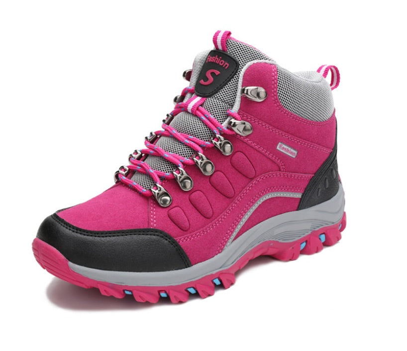 Pink Rock Hiking Boots Beach Society1